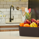 CANASTA RATTAN ECORED 8 L X 12 UND NEGRO