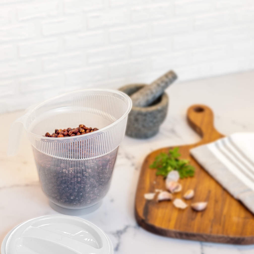 JARRA ESCURRIDORA FANTÁSTICA 2 L X 18 UND TRANSPARENTE BLANCA