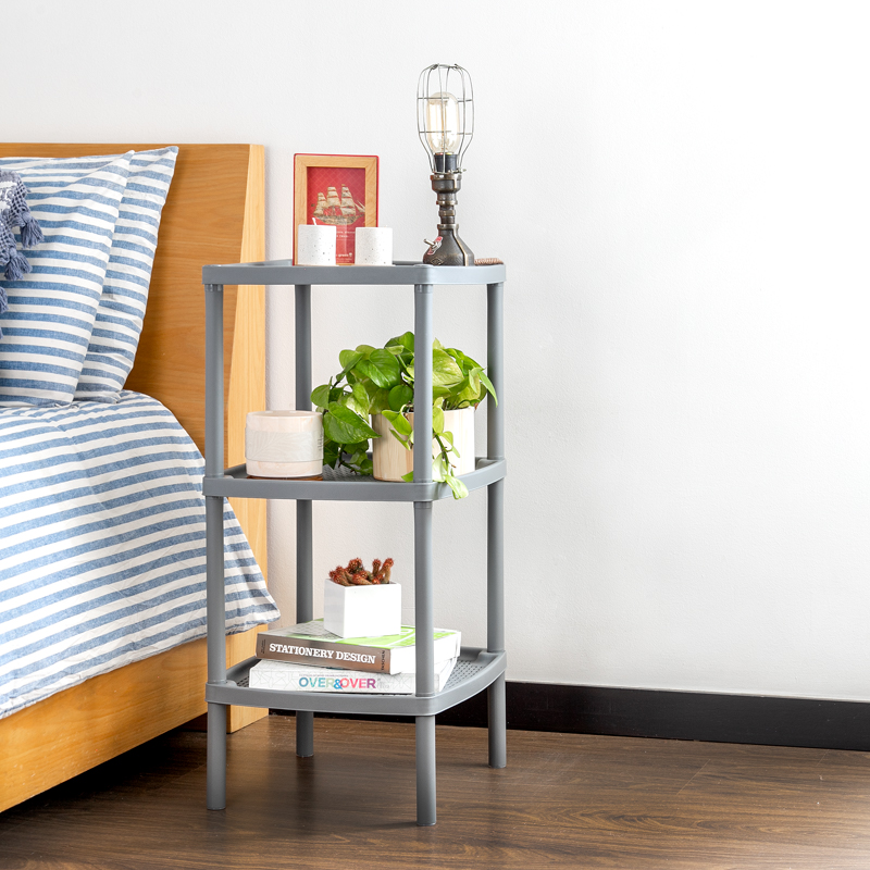 MESA CUADRADA TRES NIVELES X 6 UND BEIGE