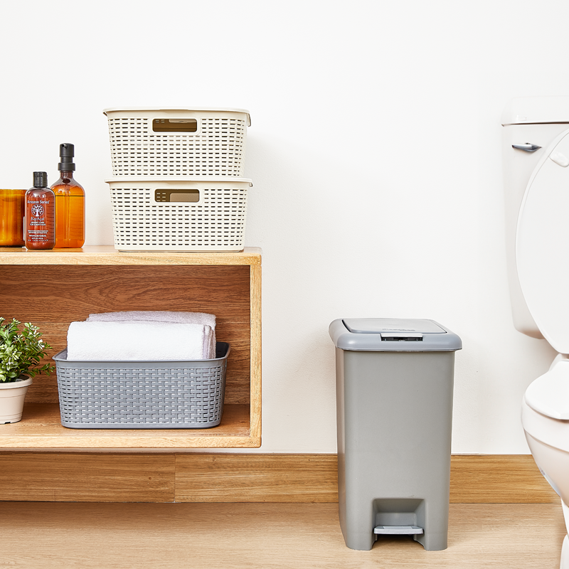 PAPELERA CLASS 30 L X 6 UND GRIS