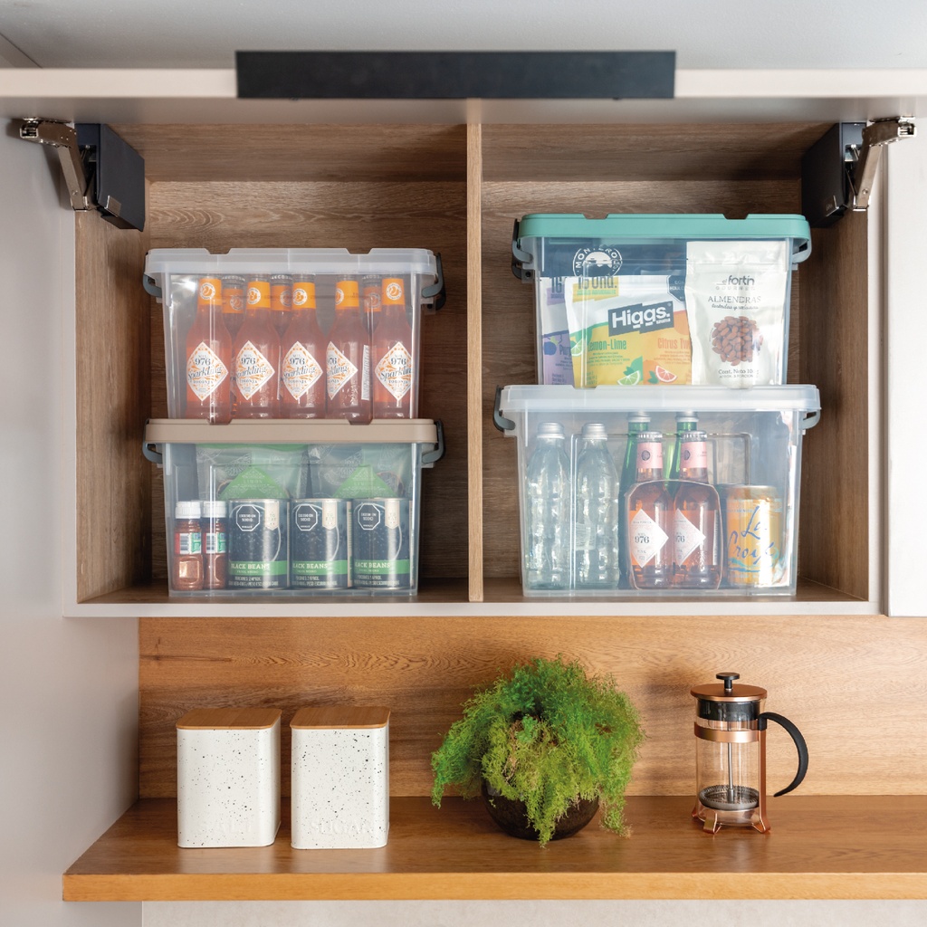 CAJA ORGANIZADORA TITÁN 16 L X 18 UND NUDE