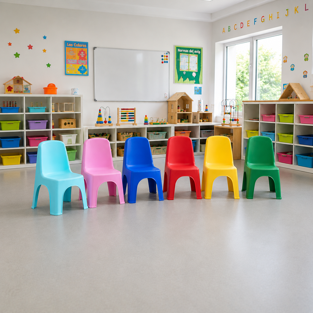 SILLA INFANTIL MINIKIN X 12 UND ROJA