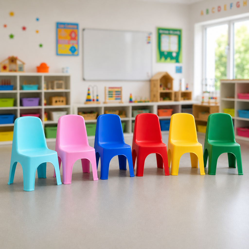 SILLA INFANTIL MINIKIN X 12 UND AMARILLA