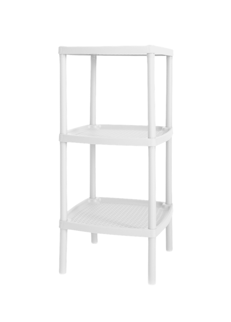 MESA CUADRADA TRES NIVELES BLANCA X 6 UND