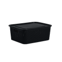 CANASTA RATTAN ECORED 8 L X 12 UND NEGRO
