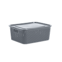 CANASTA RATTAN ECORED 8 L X 12 UND GRIS