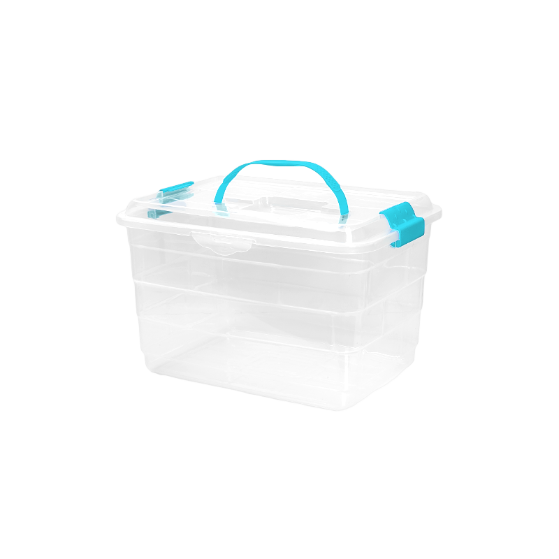 CAJA FANTASIA 5 L X 12 UND TRANSPARENTE AZUL
