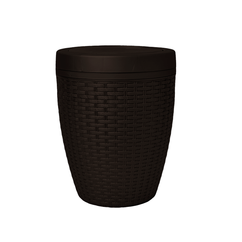 PAPELERA RATTAN ORION X 12 UND CAFÉ