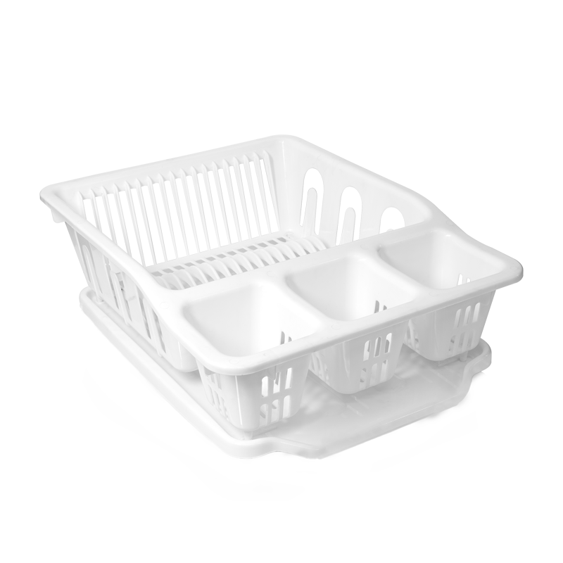 PLATERO CON BANDEJA X 12 UND BLANCO GRANITO