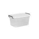 CAJA MEGAUTIL CON RUEDAS 25 L X 6 UND TRANSPARENTE BLANCO