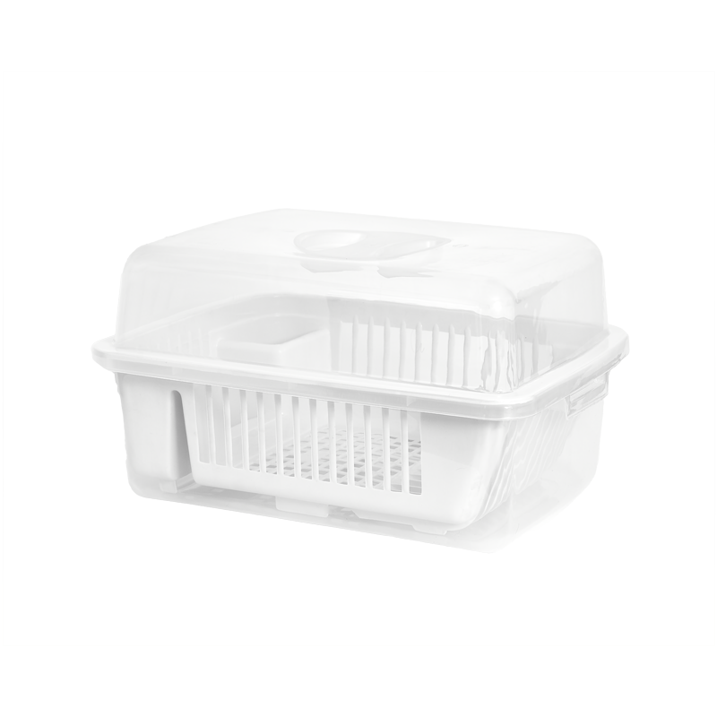 ﻿ESCURRIDOR MEGAUTIL CON TAPA X 6 UND BLANCO﻿