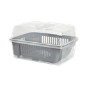 ﻿ESCURRIDOR MEGAUTIL CON TAPA X 6 UND GRIS﻿