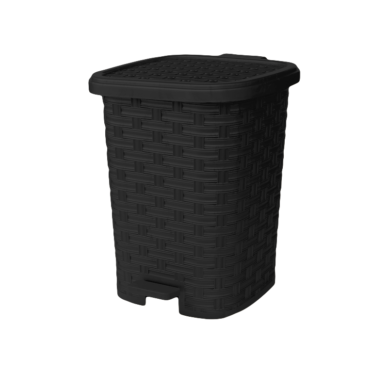 PAPELERA RATTAN X 20 UND NEGRO