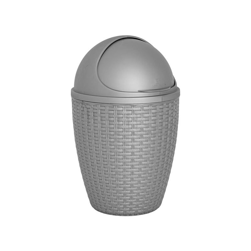 PAPELERA RATTAN POLAR X 15 UND GRIS