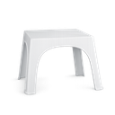 MESA AUXILIAR CUADRADA MINIMAL X 8 UND BLANCO NIEBLA