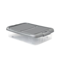 [01702/GRIS] CAJA  ARMONY 45 L X 6 UND TRANSPARENTE GRIS