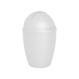 [7532/BLANCO] PAPELERA RATTAN POLAR X 15 UND BLANCO