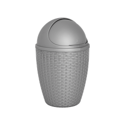 [7532/GRIS] PAPELERA RATTAN POLAR X 15 UND GRIS