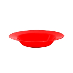 [3214/ROJO] PLATO HONDO X 106 UND ROJO