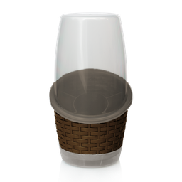 [02442/CAFE] CUBIERTERO RATTAN X 18 UND CAFE