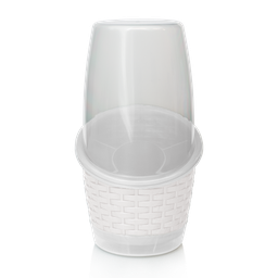 [02442/BLANCO GRANITO] CUBIERTERO RATTAN X 18 UND BLANCO GRANITO