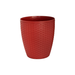 [08536/LADRILLO] MATERO RATTAN REDONDO X 36 UND LADRILLO