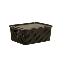 [02496/CAFE] CANASTA RATTAN ECORED 8 L X 12 UND CAFE