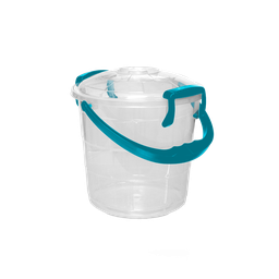 [06543/AZUL] BALDE FANTASIA 5 L X 12 UND TRANSPARENTE AZUL