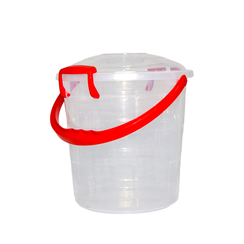 BALDE FANTASIA 10 L X 12 UND TRANSPARENTE ROJO﻿ | Plastired