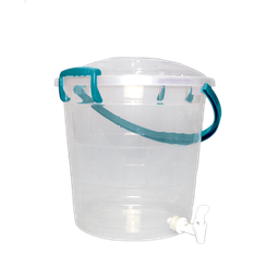 [06681/AZUL] BALDE FANTASIA C/CANILLA 10 L X 12 UND TRANSPARENTE AZUL