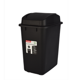 [07588/NEGRO] PAPELERA VAIVEN ESENCIAL 40L X 12 UND NEGRA