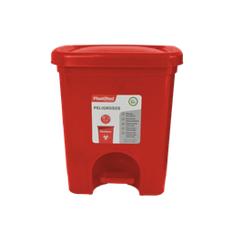 [07576/ROJO] PAPELERA RECICLAJE ECORED 20 L ROJAX 12 UND ROJO