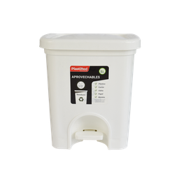 [07578/BLANCO] PAPELERA RECICLAJE ECORED 20 L X 12 UND BLANCO