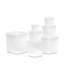 [06578/BLANCO] CONTENEDOR MULTIUSOS SET X 7 X 6 UND BLANCO