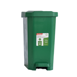 [07591/VERDE] PAPELERA ISAC INSTITUCIONAL 55 L X 6 UND VERDE